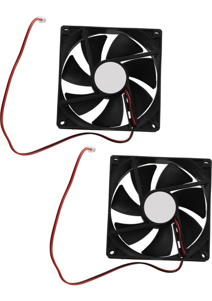 Bilgisayar Kılıfı Için 2x 90MM x 25MM Dc 12V 2pin Soğutma Fanı Cpu Soğutucu (Yurt Dışından)