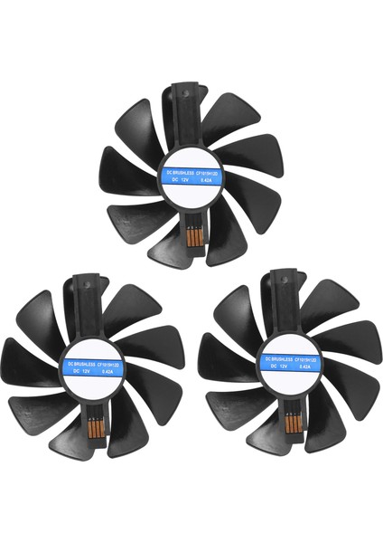 3pcs 95MM CF1015H12D DC12V Video Kartı Soğutucu Soğutma Fanı Safir Nitro RX480 8g Rx 470 4g Gddr5 RX570 (Yurt Dışından)