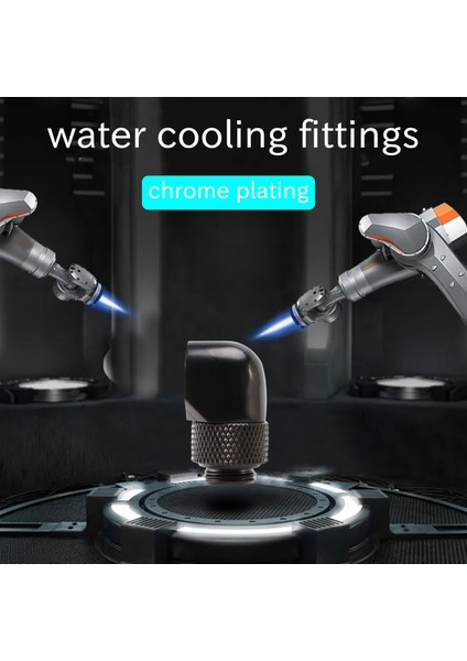 12 9mm G1/4 Iplik 90 Derece Döner Tüp Konektörü Pc Su Soğutma Siyah Için Bağlantı (Yurt Dışından) fiyatları