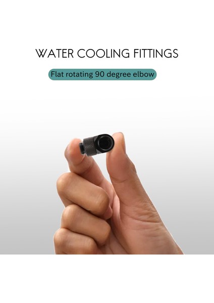 12 9mm G1/4 Iplik 90 Derece Döner Tüp Konektörü Pc Su Soğutma Siyah Için Bağlantı (Yurt Dışından) fırsatları
