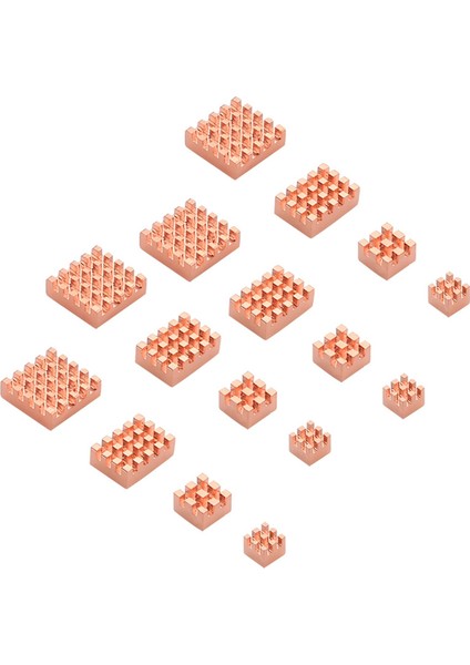 4set Isı Lavabo Metal Bakır Ispiniz Pasif Soğutma Padi Ahududu Pi 4 Model B Için Isı Yayılma Radyatörü (Yurt Dışından)