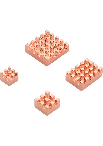 4set Isı Lavabo Metal Bakır Ispiniz Pasif Soğutma Padi Ahududu Pi 4 Model B Için Isı Yayılma Radyatörü (Yurt Dışından) fiyatları