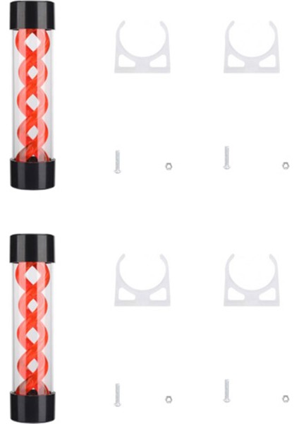 2pcs 200MM Su Soğutma Pc Su Deposu Bilgisayar Su Soğutma Tankı G1/4 Iplik (Kırmızı) (Yurt Dışından)