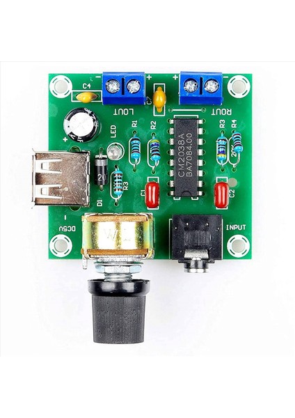 3x Mini Güç Amplifikatör Kartı 5W+5W Hıfı Iki Kanallı Pm CM2038 5V USB Besleme Gücü Ses Amplifikatörü (Yurt Dışından) fiyatları