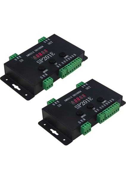 2x SP201E DMX512 WS2812B WS2811 Dmx - Spı Denetleyici Kod Çözücüsüne Çoklu Ics&#39 Yi Destekle (Yurt Dışından)