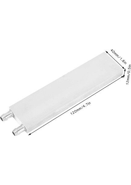 2x Alüminyum Su Soğutma Bloğu 120X40X12MM Bilgisayar Için Soğutucu Cpu Radyatörü (Yurt Dışından) fiyatları