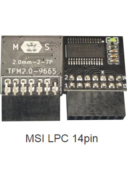Lpc Tpm 2 0 Şifreleme Güvenlik Modülü Uzak Kart 14PIN Tpm2 0 Msı Windows 11 Için Modül Kartı (Yurt Dışından) fiyatları