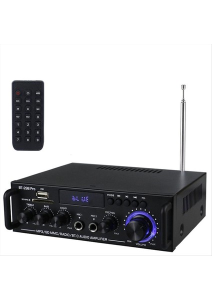 Amplifikatör Bt 298 Pro Ev Sineması Amplifikatörü Karaoke Çift Kanallı Stereo Bluetooth 5 0 Maksimum 800W Yeni Yükseltme Abd Fişi (Yurt Dışından) fırsatları