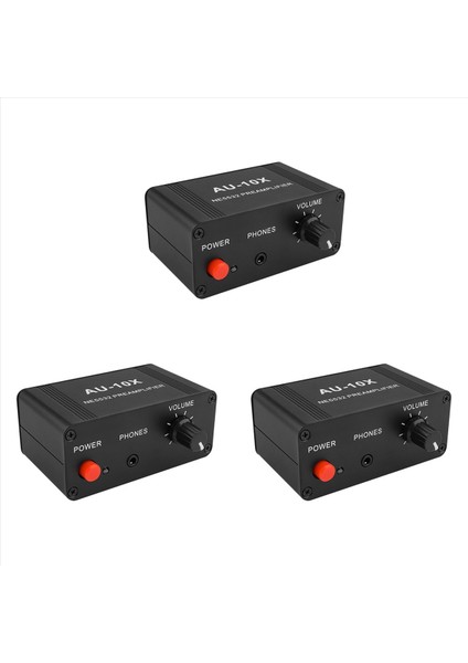 3x AU-10X NE5532 Ses Sinyal Önsözlü Kulaklık Ön Amp Kapılığı Kazanma 20DB Rca 3 5mm Hacim Kontrol Tonu Dc 12V (Yurt Dışından)