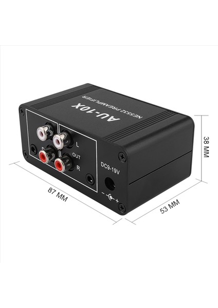 3x AU-10X NE5532 Ses Sinyal Önsözlü Kulaklık Ön Amp Kapılığı Kazanma 20DB Rca 3 5mm Hacim Kontrol Tonu Dc 12V (Yurt Dışından) fırsatları