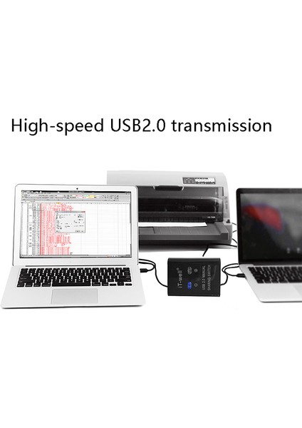 Bt-Well USB Yazıcı Paylaşım Cihazı 2&#39 Den 1&#39 I Çıkış Yazıcı Paylaşım Cihazı 2 Bağlantı Noktalı Manuel Kvm Anahtarlama Ayırıcı Göbek Dönüştürücü Siyah (Yurt Dışından) fırsatları