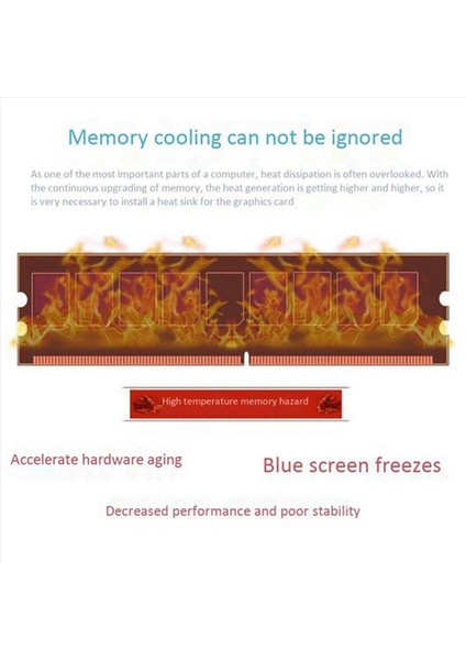 4pcs Ram Bellek Soğutucu Soğutma Isı Batağı Masaüstü Bellek Radyatör Ddr2 Ddr3 Ddr4 (Yurt Dışından) fırsatları
