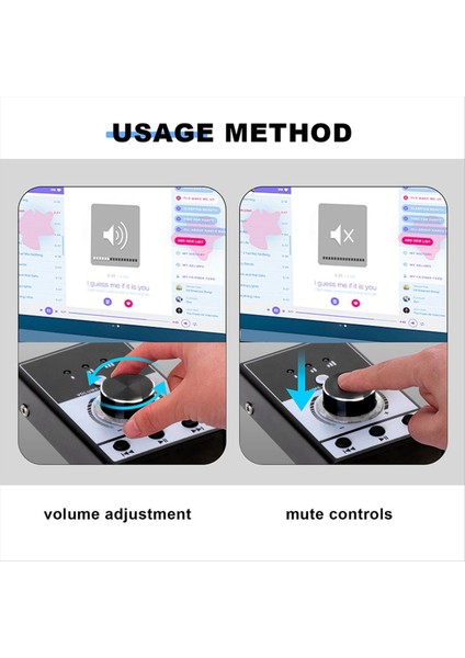 Ses Kartı Bilgisayar Çoklu Medya Hacim Denetleyicisi Ses Arabirimi Pc Dizüstü Bilgisayarı Android Akışı Video Sessiz Kontrol (Yurt Dışından) fırsatları