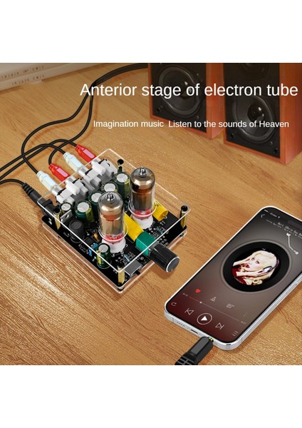 6k4 Tüp Preampifikatör Amplifikatörleri Hıfı Tüp Preamp Tamponu Auido Amp Hoparlör Ses Amplifikatörü Ev Sineması DC12-16V (Yurt Dışından) fırsatları