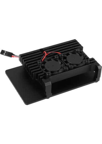Raspberry Pi Için 2x 4 Alüminyum Kılıf Çift Soğutma Fanı Metal Kabuğu Raspberry Pi 4 Model B Için Siyah Muhafaza (Yurt Dışından) indirimleri