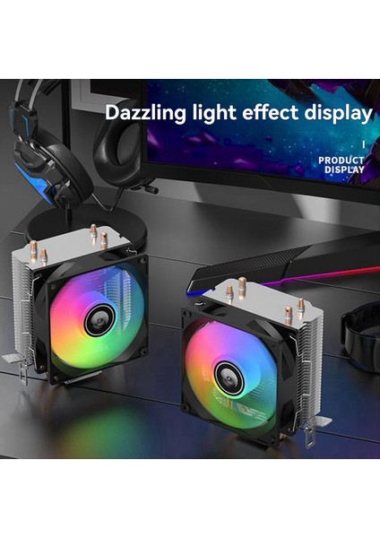 A200 Çift Isılı Boru Hava Soğutma Radyatörü Çok Platform Sessiz Cpu Radyatör 92MM Rgb Sessiz Fan ile Cpu Soğutucu (Yurt Dışından) modelleri