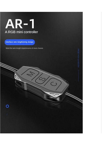 Coolmoon Argb Mini Denetleyicisi Uzatma Kablosu Geniş Uyumluluğu 5V 3 Pin-Sata Güç Kaynağı Rgb Senkronizasyon Denetleyicisi (Yurt Dışından) fiyatları