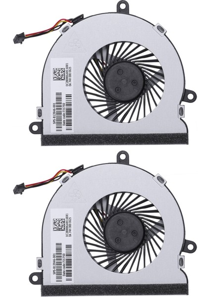 Hp Defteri Hp Için 2x Dizüstü Bilgisayar Cpu Soğutma Fanı 15-Ac 15-A 15-Af 250 G4 15-AC121TX 15-AC121DX 813946-001 Soğutucu Radyatör (Yurt Dışından)