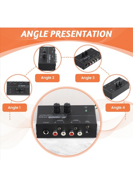 Bas Tiz Denge Hacmi Ayarlı Ultra Kompakt Fono Preamp PP500 PPP500 Ön Ampto Preamp Preampfificador Abd Fişi (Yurt Dışından) indirimleri