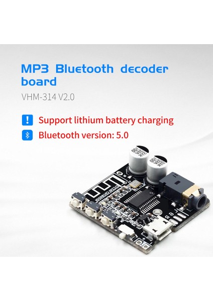 VHM-314 V 20 Mp3 Bluetooth 5 0 Ses Alma ve Kod Çözme Kartı Kablosuz Stereo Araba Ses Amplifikatör Modülü 3 7-5V (Yurt Dışından) fırsatları