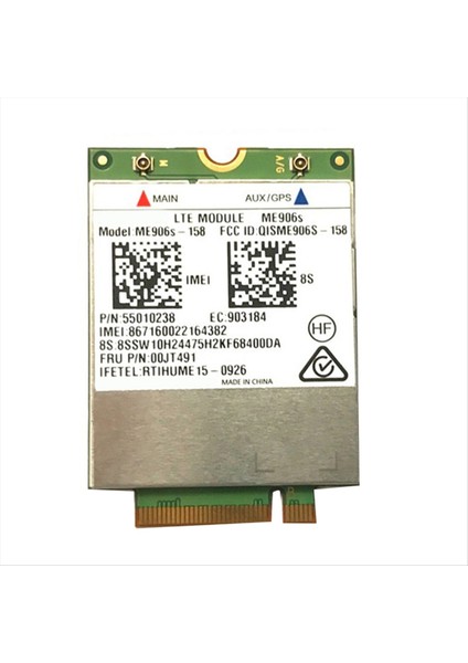 ME906S Wifi Kart ME906S-158 Fru 00JT491 Türeyli L460 T460P T560 X260 P50S L560 X1 Yoga X1 Karbon (Yurt Dışından)