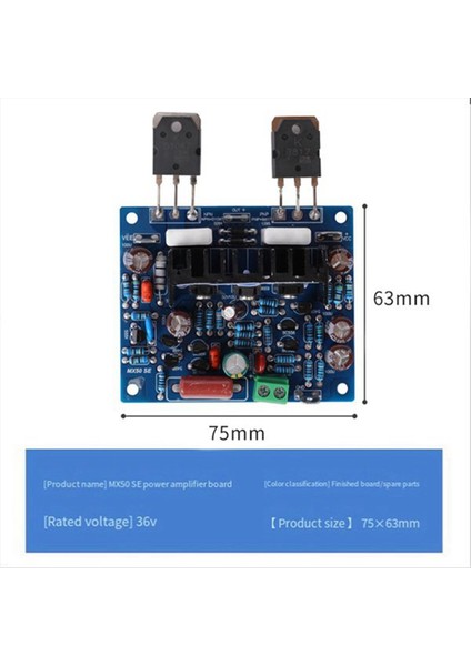 2pcs MX50SE Güç Amplifikatörleri Modülleri Dıy Meraklıları Için Çift Kanallı Amplifikatör Kartı Müziğin Gücünü Serbest Bırakır (Yurt Dışından) fiyatları