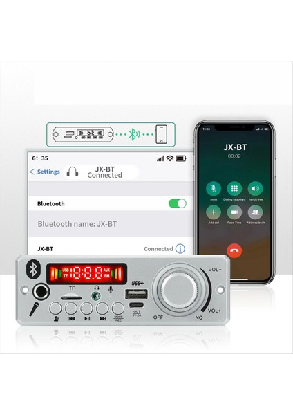 Bluetooth Mp3 Wav Kod Çözücü Panosu 80W Amplifikatör Handfree Araba Ses Mikrofonu USB Tf Fm Radyo Mp3 Oyuncu Hoparlörü Dc 12V (Yurt Dışından) indirimleri