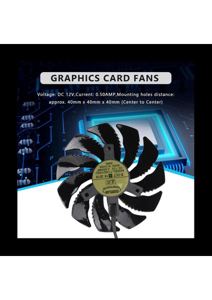 88MM Gpu Soğutucu Grafik Kart Fan Redeon Aorus RX580/570 Gıgabyte GV-RX570 Aorus GV-RX580AORUS (Saat Yönünün Tersine 2) (Yurt Dışından) modelleri