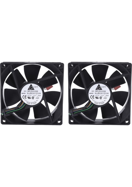 2x 90 x 90 x 25MM Dc 12V 0 60A 4 Pimli Bilgisayar Cpu Soğutma Fanları (Yurt Dışından)