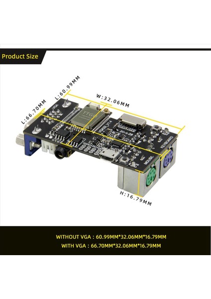 2x Fabgl VGA32 VGA ESP32 Psram Module V1 4 Denetleyici Ps/2 Fare Klavye Grafikleri Kütüphane Oyunu Ansı/vt (Yurt Dışından) indirimleri
