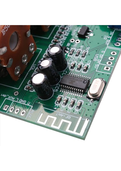 Bluetooth Amplifikatör Güç Ses Kartı 20WX2 Stereo Amp Ses Amplifikatörleri Aux U Disk Kodlayıcı Tiz Bas Ayarı (Yurt Dışından)