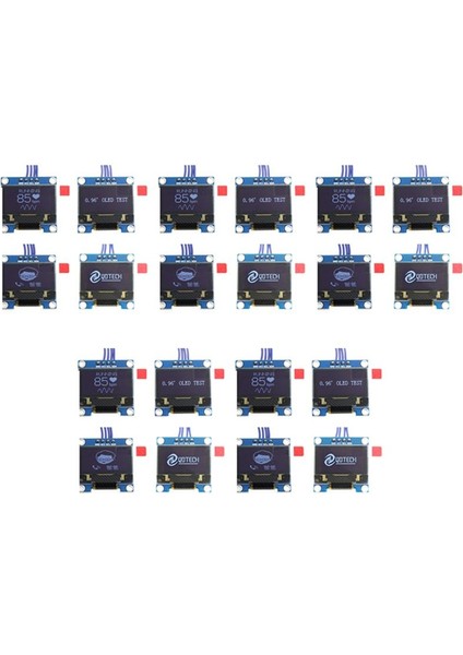 5pcs 0 96 Inç Iıc I2C Seri Gnd 128X64 OLED LCD LED Ekran Modülü SSD1306 Arduino Kit Beyaz Ekran (Yurt Dışından)