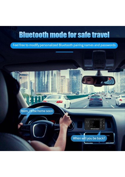 2 8 Inç Renkli Ekran Bluetooth 5 1 Araç Senkronizasyonu Kayıpsız Kod Çözme Tahta Çalar Saat Fm Ses Kodlayıcı (Yurt Dışından) modelleri