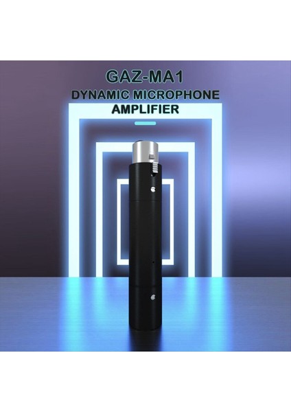 Mini Dinamik Mikrofon Amplifikatör Preampifikatörü 28DB Tüm Yönlü Toplama ile Kazanç Kazanç Tek Kanallı Aktivatör Siyah (Yurt Dışından)