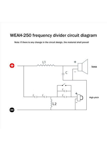 2x Tiz+Bas 2 Yollu Hoparlör Crossover Hifi Yüksek-Fidelite Frekans Ateşi Kitaplık Hoparlör Değiştirilmiş Sesli Bölücü (Yurt Dışından) fiyatları