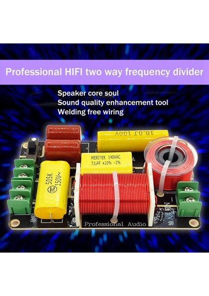 2x Tiz+Bas 2 Yollu Hoparlör Crossover Hifi Yüksek-Fidelite Frekans Ateşi Kitaplık Hoparlör Değiştirilmiş Sesli Bölücü (Yurt Dışından) modelleri