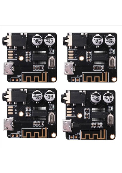 4x Bt5 0 Ses Mp3 Bluetooth Ses Kod Çözücü Kart Kayıpsız Araba Hoparlör Ses Amplifikatör Kartı Dıy Ses Alıcı Siyah (Yurt Dışından)
