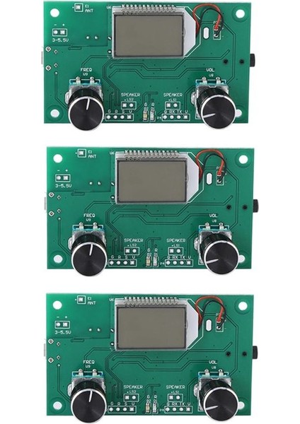 3x Fm Radyo Alıcı Modülü 87-108MHZ Frekans Modülasyonu LCD Dijital Ekran 3-5V Dsp Pll ile Stereo Alma Kart (Yurt Dışından) fiyatları
