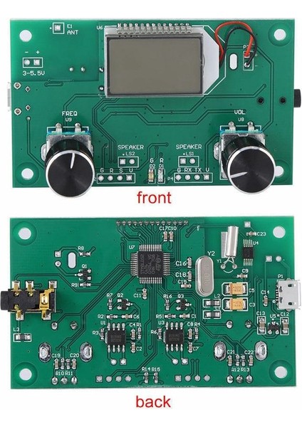 3x Fm Radyo Alıcı Modülü 87-108MHZ Frekans Modülasyonu LCD Dijital Ekran 3-5V Dsp Pll ile Stereo Alma Kart (Yurt Dışından) modelleri