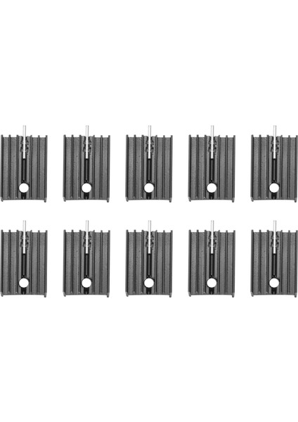 10 Pcs 21X15X11MM Siyah Alüminyum Isı Lavabosu 220 To Mosfet Transistörler (Yurt Dışından)