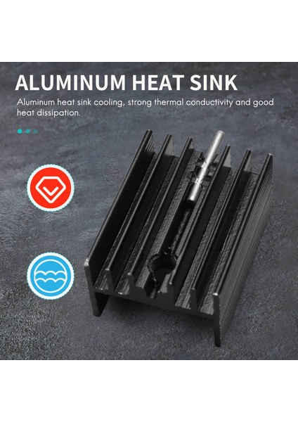 10 Pcs 21X15X11MM Siyah Alüminyum Isı Lavabosu 220 To Mosfet Transistörler (Yurt Dışından) fiyatları