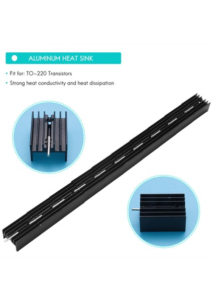 10 Pcs 21X15X11MM Siyah Alüminyum Isı Lavabosu 220 To Mosfet Transistörler (Yurt Dışından) fırsatları