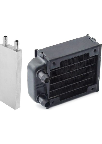 1 Pcs Alüminyum Su Soğutma Bloğu ve 1 Pcs Pc Su Soğutma Alüminyum Radyatör (Yurt Dışından)