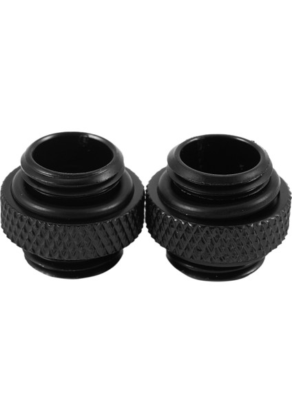 2pcs G1/4 Mini Harici Iplik Erkek Ila Erkek Su Soğutma Döner Takma Adaptör Su Soğutma Konnektörü Radyatör Bileşenleri Siyah (Yurt Dışından)
