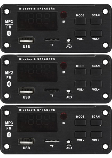 3x Amplifikatör 25WX2 12V Mp3 Dekor Kodlayıcı Audio Modülü Bluetooth 5 0 Kablosuz Müzik Araba Mp3 Çalar Bluetooth (Yurt Dışından)