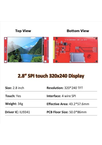 3x 2 8 Inç 240X320 Spi Tft LCD Ekran Modülü Seri Bağlantı Noktası 51 Sürücü ILI9341V LCD Seri Port Modülü STM32 Sürücü Ekranı (Yurt Dışından) fırsatları
