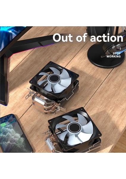 A200 Çift Isılı Boru Hava Soğutma Radyatörü Çok Platform Sessiz Cpu Radyatör 92MM Rgb Sessiz Fan ile Cpu Soğutucu (Yurt Dışından) indirimleri
