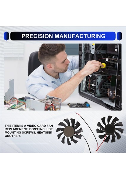 75MM 2pin GTX1050TI Msı Geforce Gtx 1050TI GTX-1050-TI-4GT-OC Grafik Kartı Soğutma (Yurt Dışından) indirimleri
