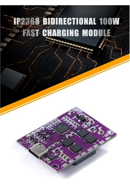 IP2368 Çift Yönlü 100W Hızlı Şarj Modülü Buck-Boost-C Tip Arayüzü 4s Lityum Pil Hızlı Şarj Kurulu (Yurt Dışından) fiyatları