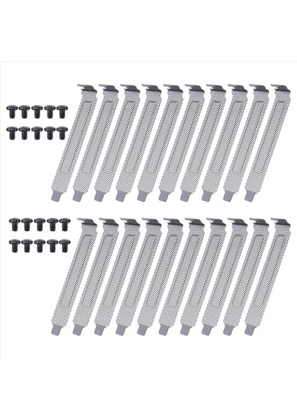 20 Adet Pcı Yuvası Kapağı Sert Çelik Toz Filtresi Blankalanma Plakası 20 Vidalı Bilgisayar Kutuları Için Havalandırılmış Yuva Kapakları (Yurt Dışından) modelleri